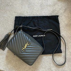 YSL Saint Laurent Lou Camera Quilted Leather Crossbody Purse Bag